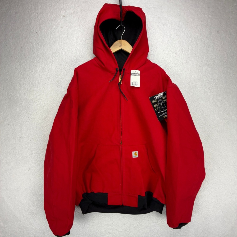 Carhartt Active Jacket Thermal Lined Mens 2XLT J131 RED NWT NOS